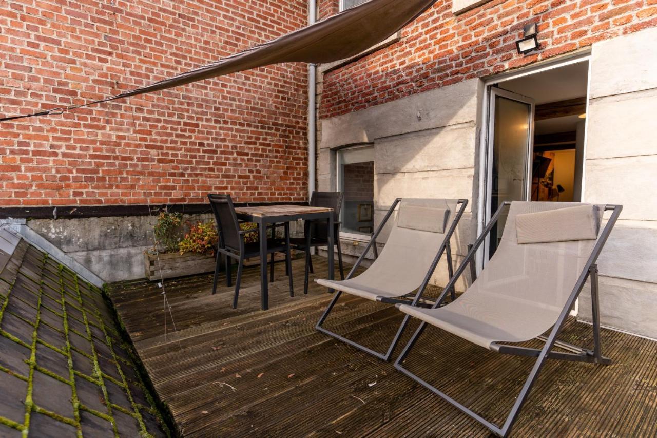 Ardenne Bnb Gite Urbain Avec Terrasse Marche-en-Famenne Exteriör bild